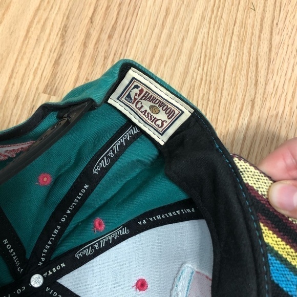 San Antonio Spurs Mitchell & Ness Hat Adjustable Fiesta Hardwood Classics - Picture 7 of 8